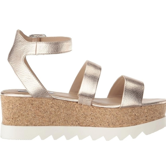 Steve Madden Kirsten Cork Wedge Platform Sandal - Picture 2 of 10